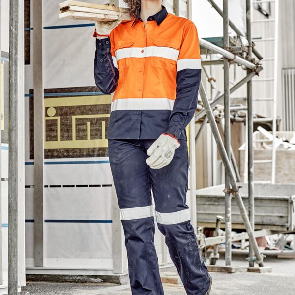 Womens Industrial Long Sleeve Shirt - Hoop Taped Thumbnail